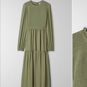 Aritzia Wilfred Tempest Midi Dress